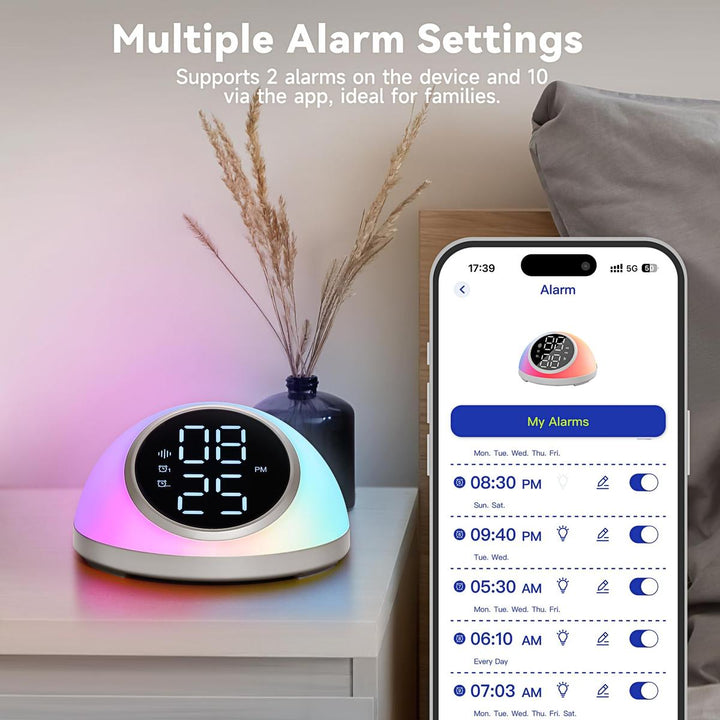 SmartGlow Dual Alarm Clock - DOKUTRONIX