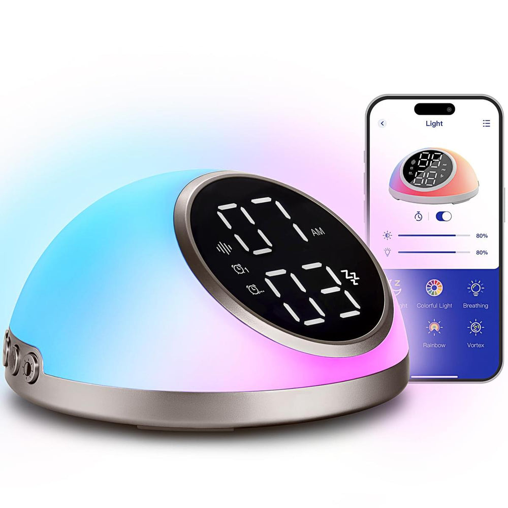 SmartGlow Dual Alarm Clock - DOKUTRONIX