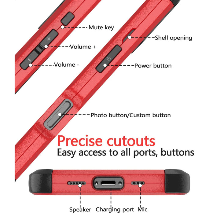 Diverbox Elite iPhone 16 Case - Heavy Duty Red защитa - DOKUTRONIX