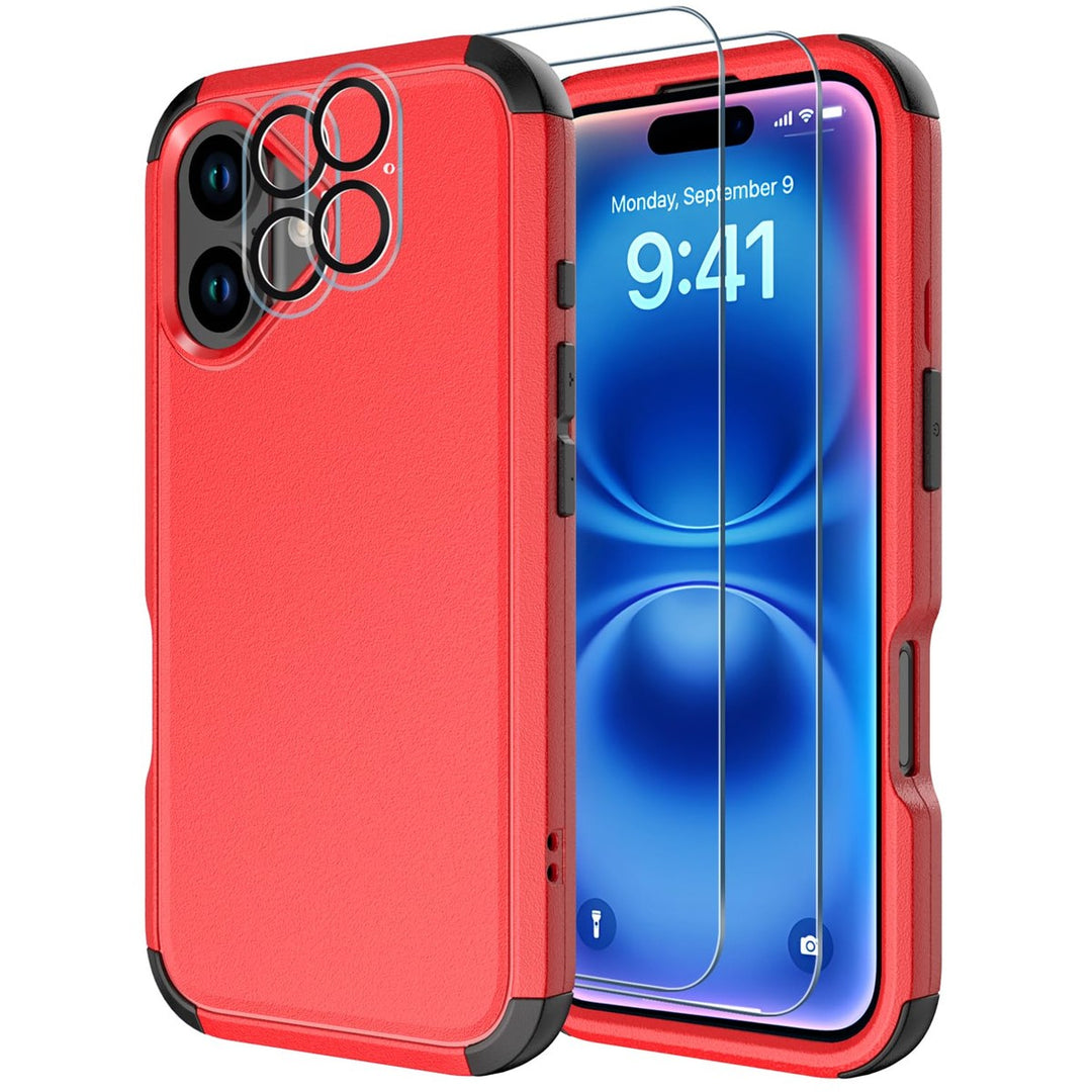 Diverbox Elite iPhone 16 Case - Heavy Duty Red защитa - DOKUTRONIX
