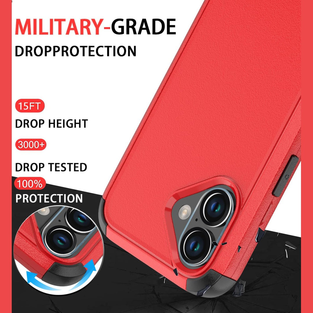 Diverbox Elite iPhone 16 Case - Heavy Duty Red защитa - DOKUTRONIX