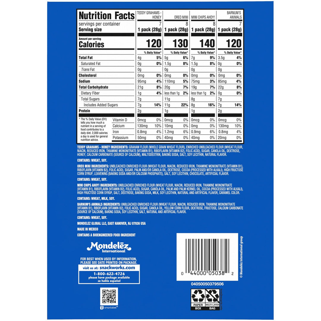 Nabisco Mini Treats Variety Snack Pack - DOKUTRONIX