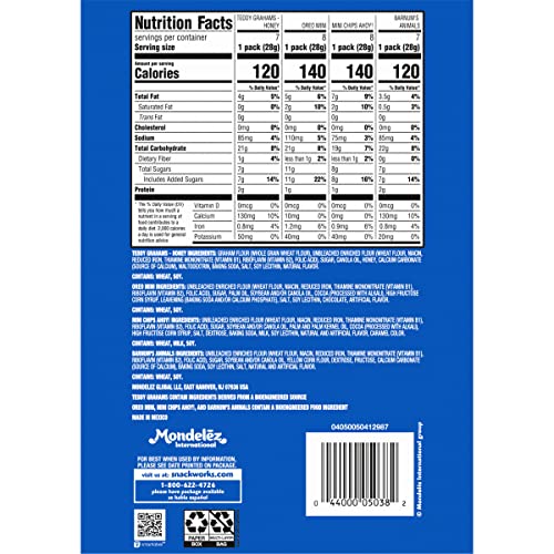 Nabisco Mini Treats Variety Snack Pack - DOKUTRONIX