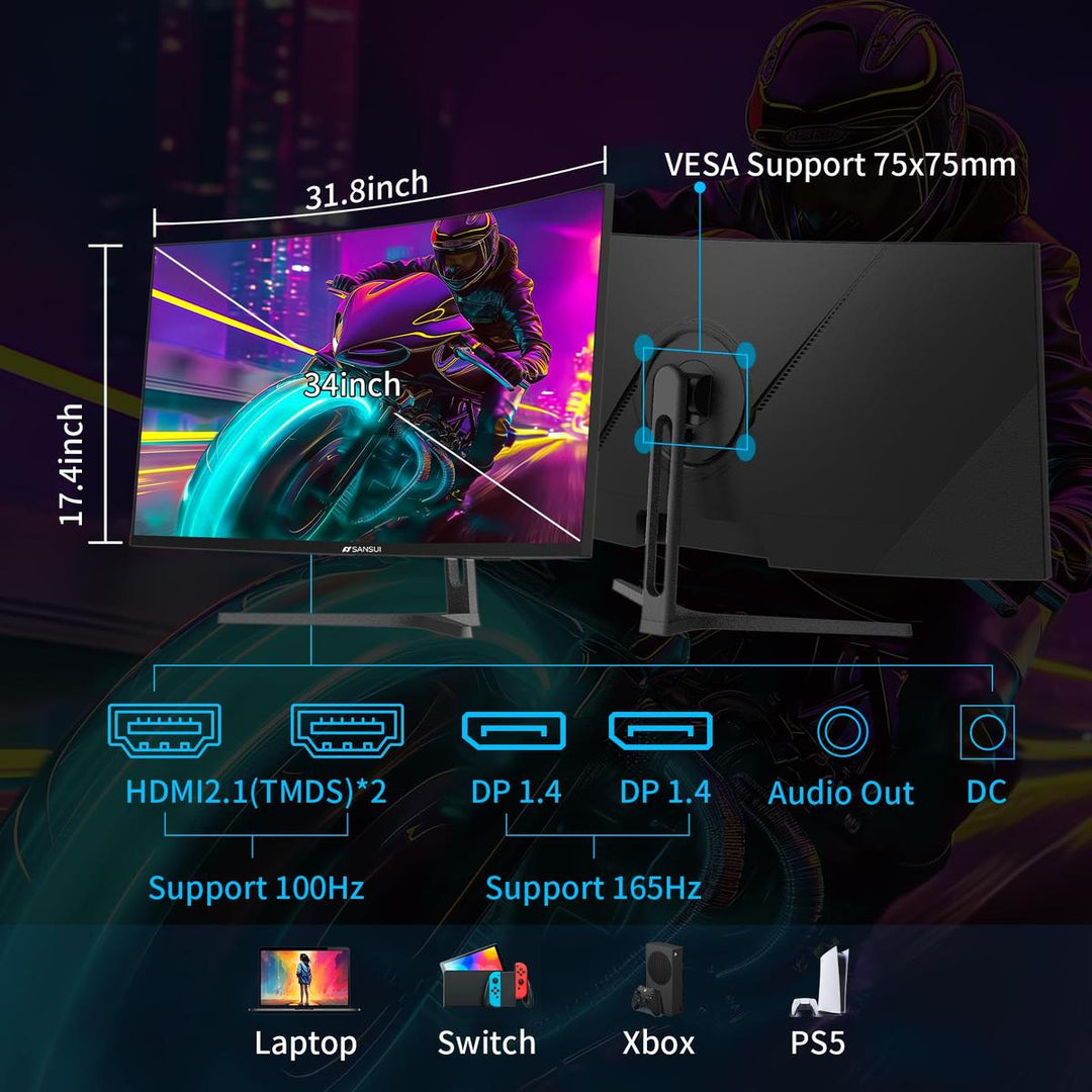 SANSUI Curve Gaming Monitor - DOKUTRONIX