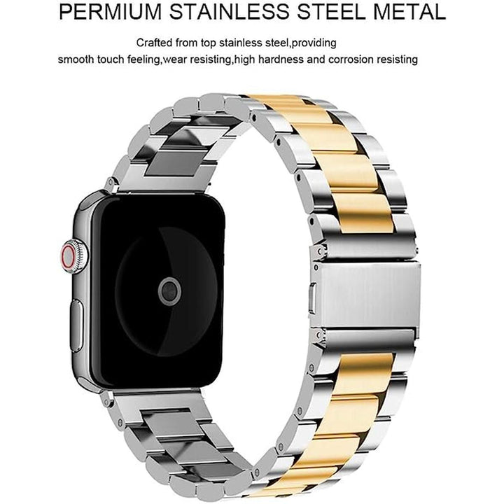 Elegant Duo Stainless Steel Apple Watch Band - DOKUTRONIX