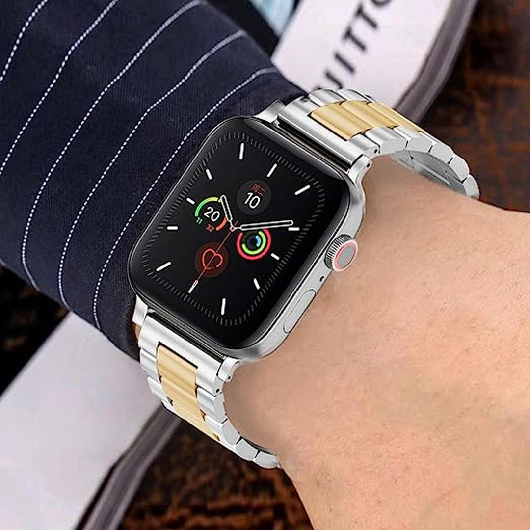 Elegant Duo Stainless Steel Apple Watch Band - DOKUTRONIX