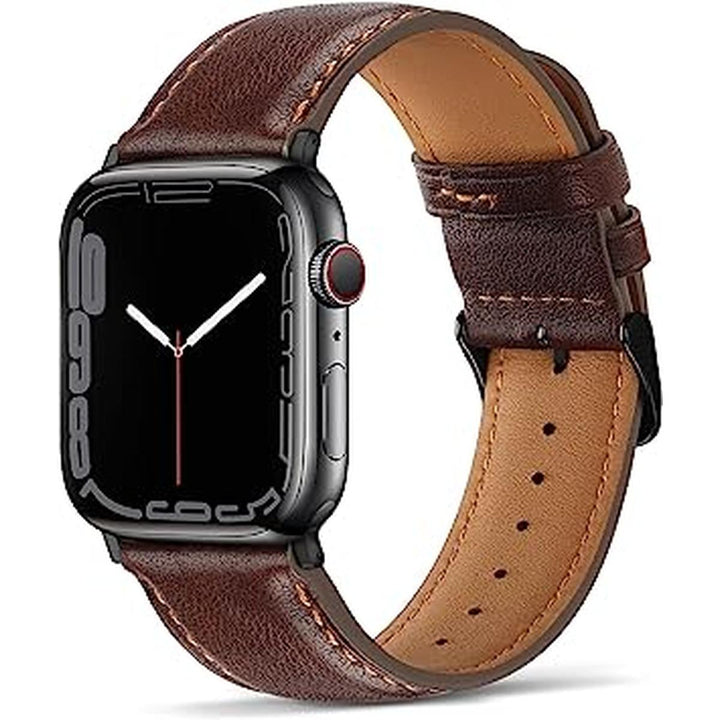 Anlinser Dark Leather Watch Band - DOKUTRONIX