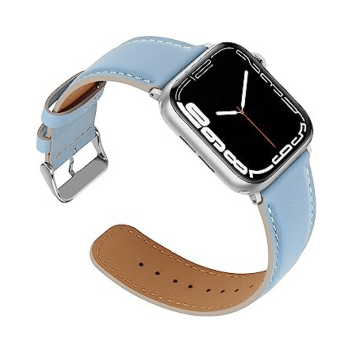 Sierra Blue Anlinser Apple Watch Leather Band - DOKUTRONIX