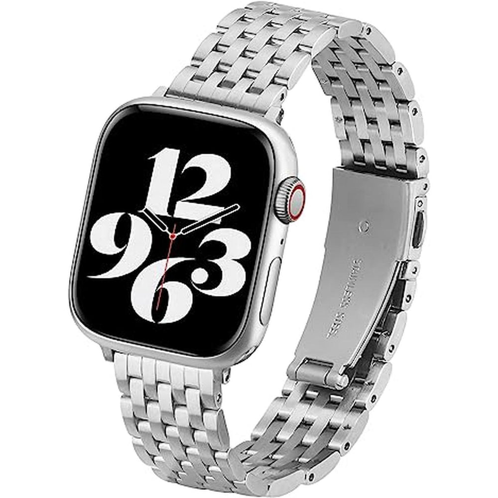 TISIM Classic Silver Stainless Steel Apple Watch Band - DOKUTRONIX