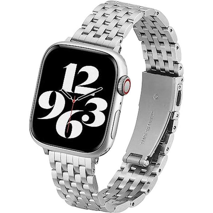 TISIM Classic Silver Stainless Steel Apple Watch Band - DOKUTRONIX