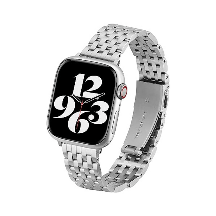 TISIM Classic Silver Stainless Steel Apple Watch Band - DOKUTRONIX