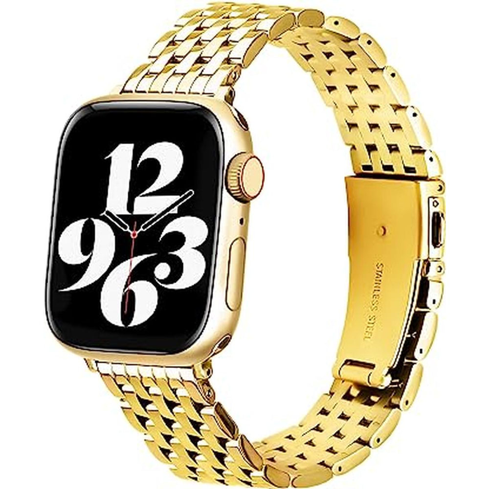 TISIM Luxe Gold Metal Watchband for Apple Watch - DOKUTRONIX