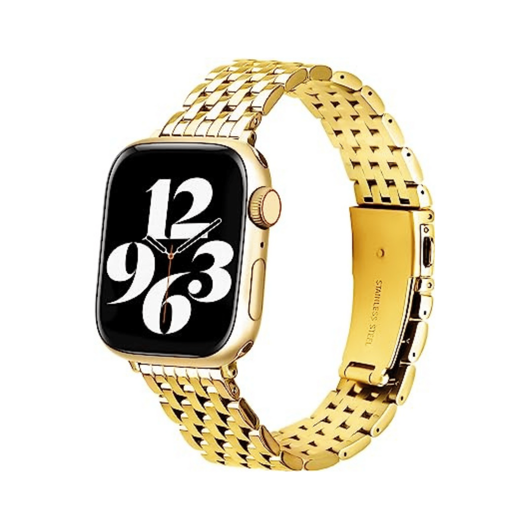 TISIM Luxe Gold Metal Watchband for Apple Watch - DOKUTRONIX