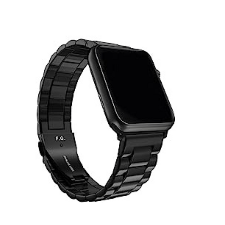 Fullmosa Black Apple Watch Steel Band - DOKUTRONIX