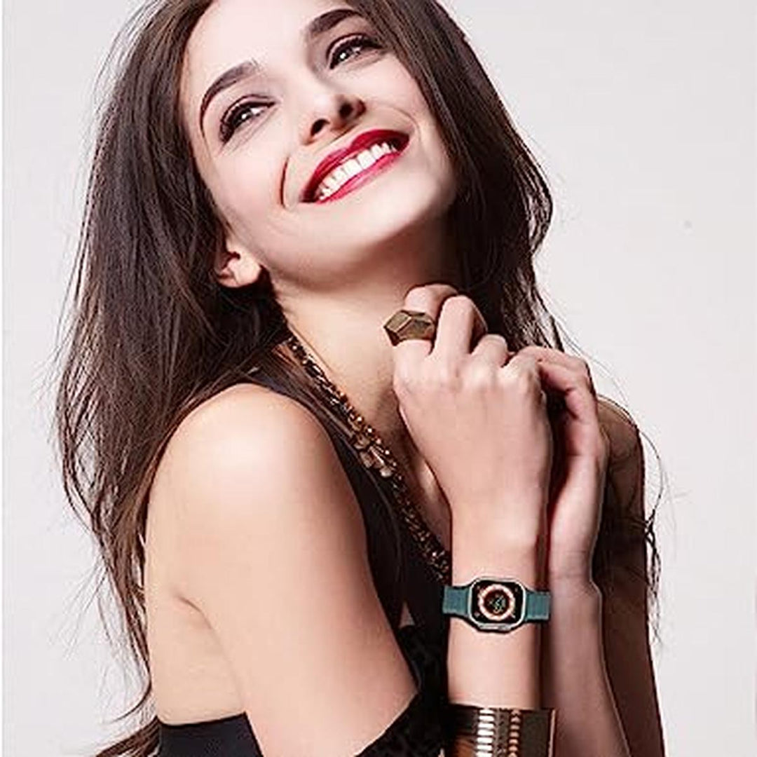 Alcantara Blue Magnetic Leather Band for Apple Watch - DOKUTRONIX