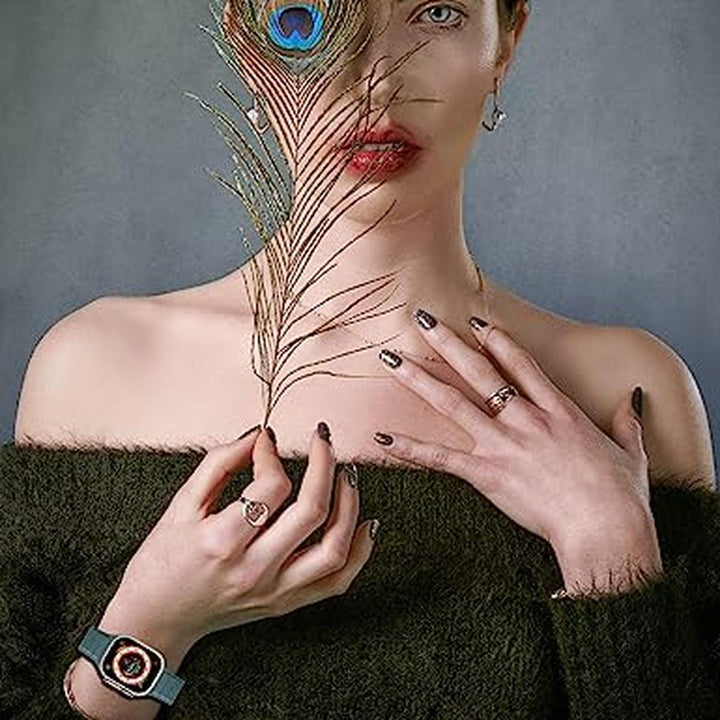 Alcantara Blue Magnetic Leather Band for Apple Watch - DOKUTRONIX