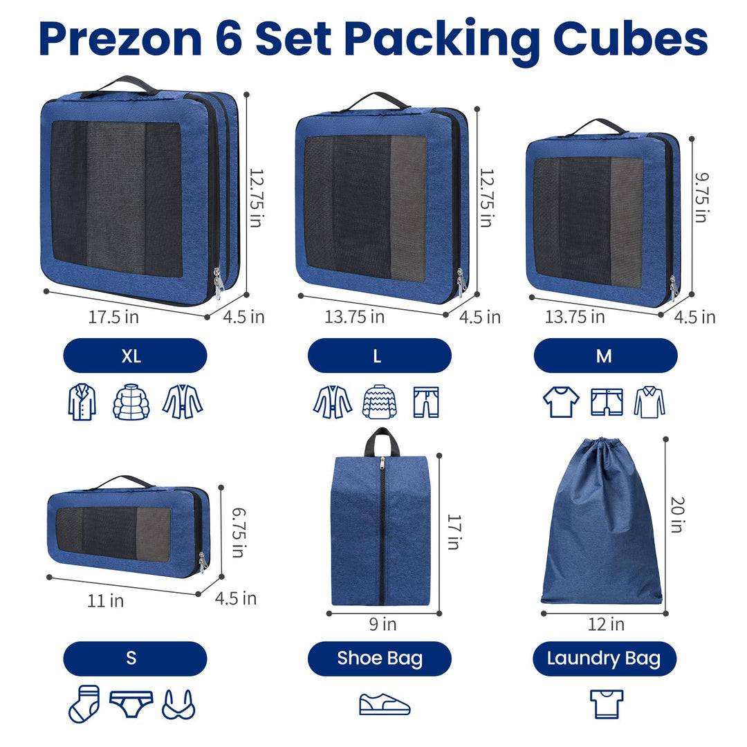 TravelWise Pack & Compress Cube Set - DOKUTRONIX