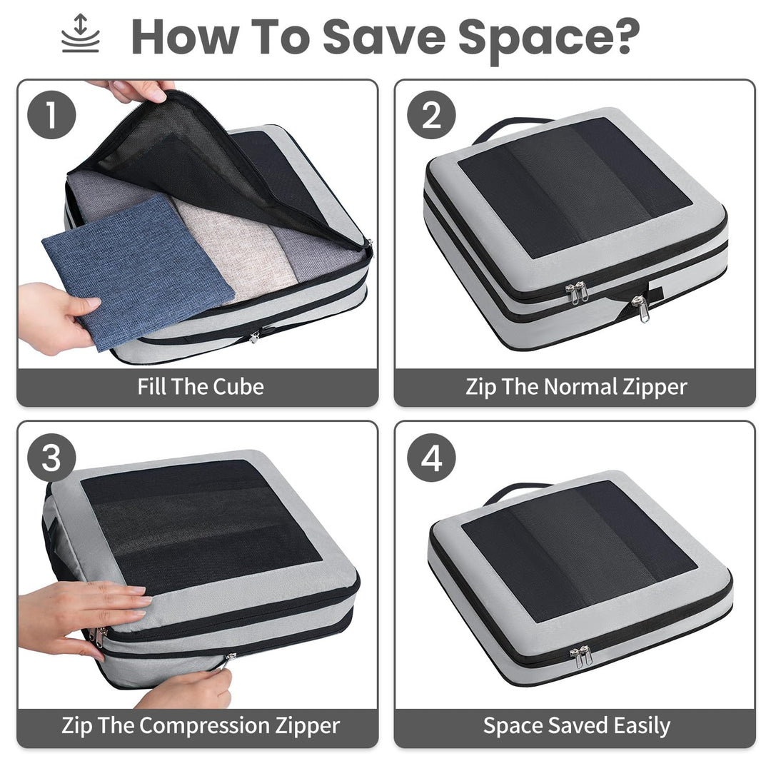 TravelWise Pack & Compress Cube Set - DOKUTRONIX
