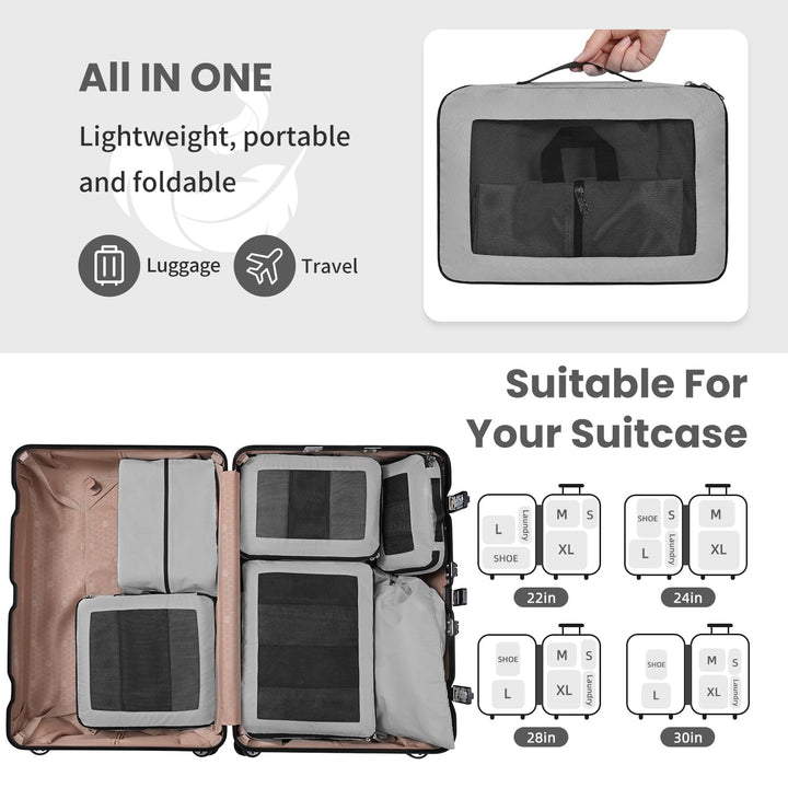TravelWise Pack & Compress Cube Set - DOKUTRONIX