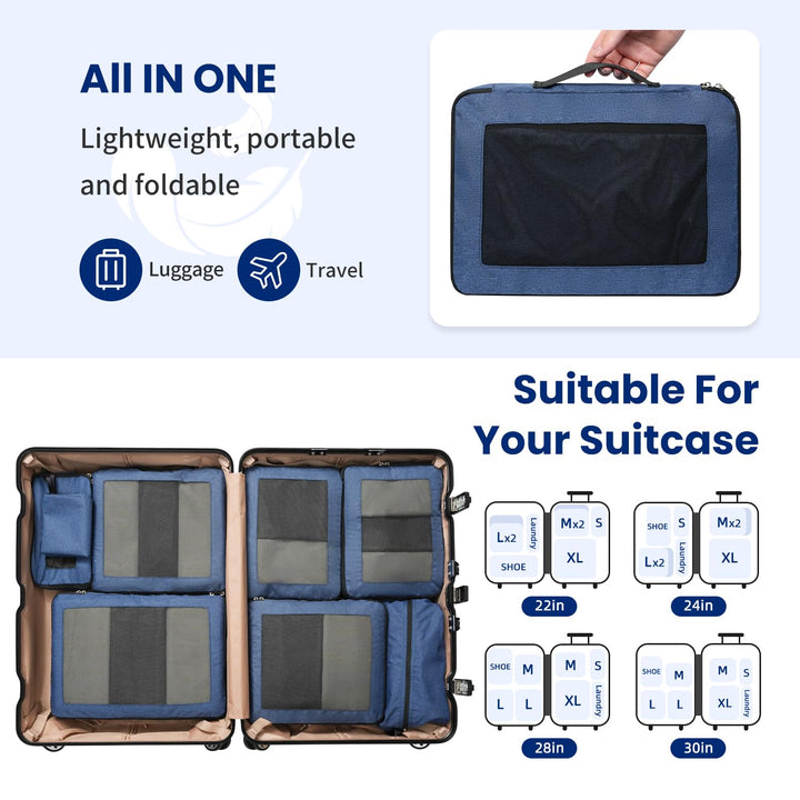 TravelWise Pack & Compress Cube Set - DOKUTRONIX