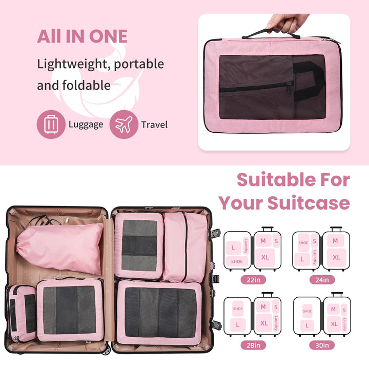 TravelWise Pack & Compress Cube Set - DOKUTRONIX