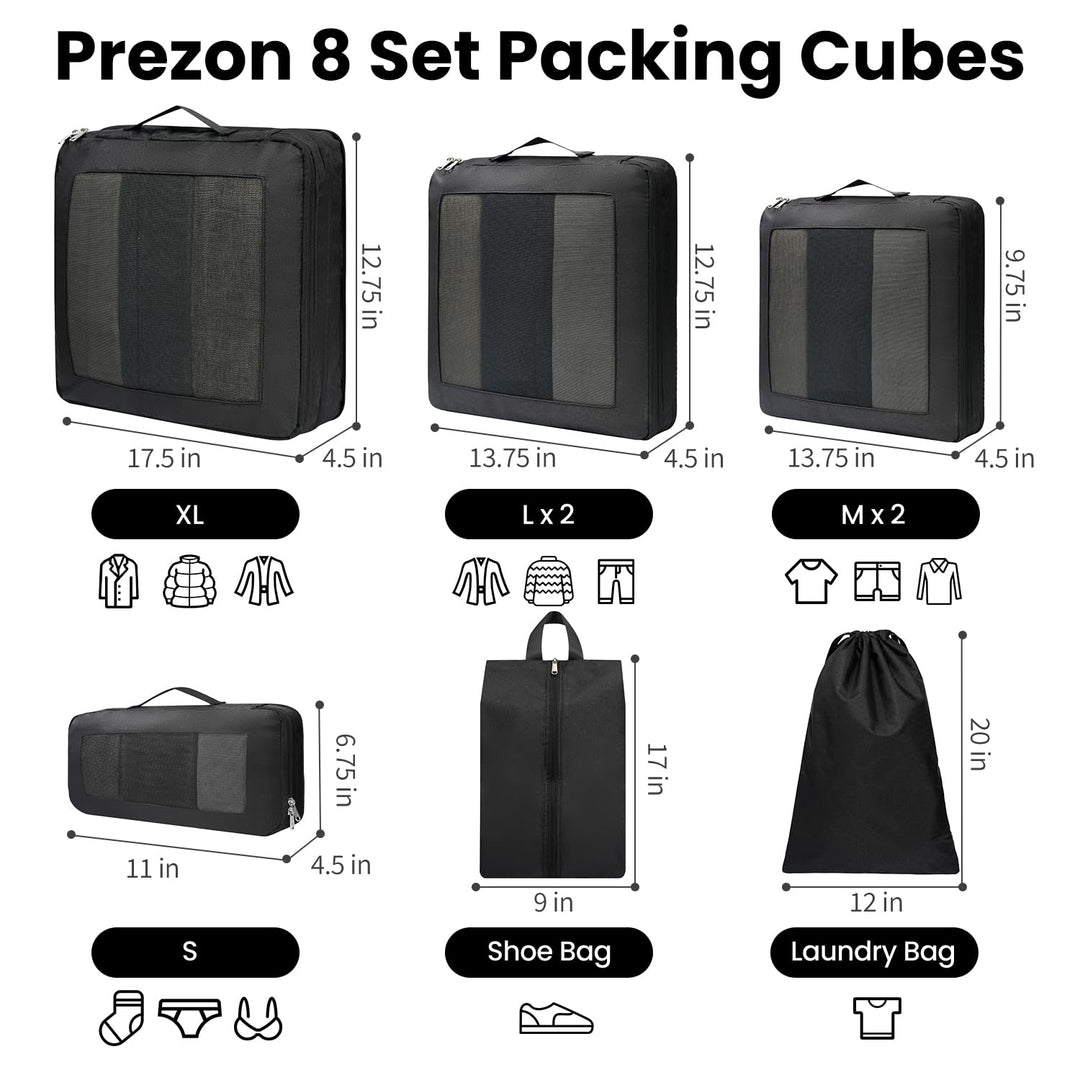 TravelWise Pack & Compress Cube Set - DOKUTRONIX