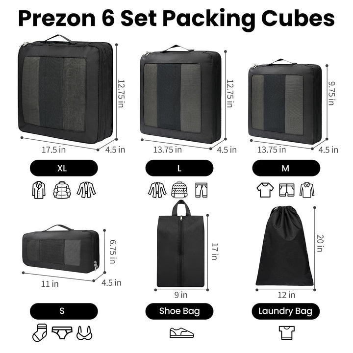 TravelWise Pack & Compress Cube Set - DOKUTRONIX