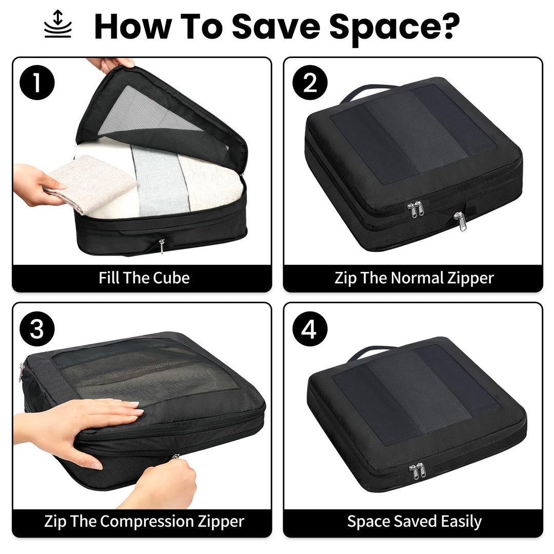 TravelWise Pack & Compress Cube Set - DOKUTRONIX