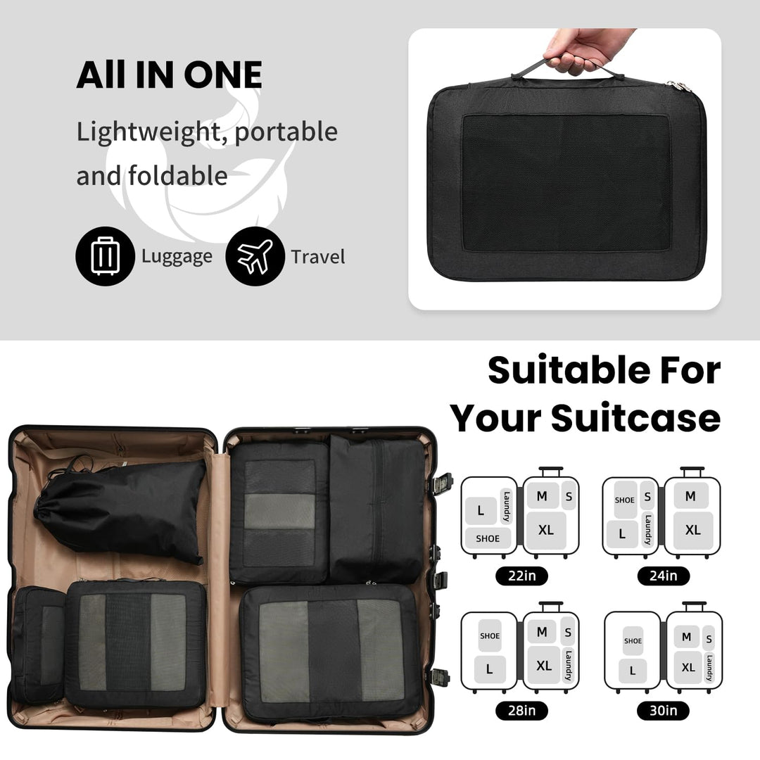 TravelWise Pack & Compress Cube Set - DOKUTRONIX
