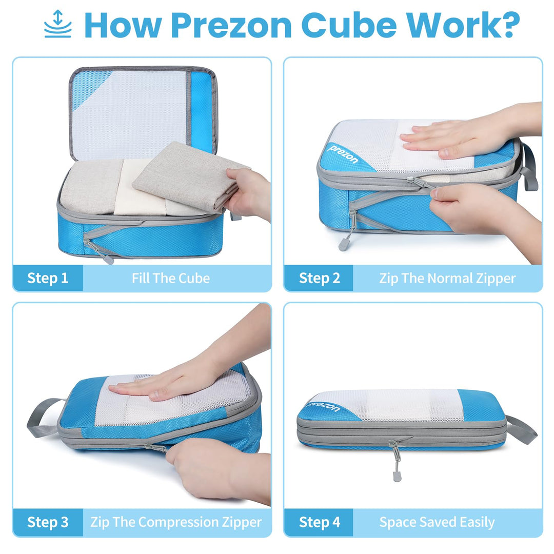 TravelWise Pack & Compress Cube Set - DOKUTRONIX