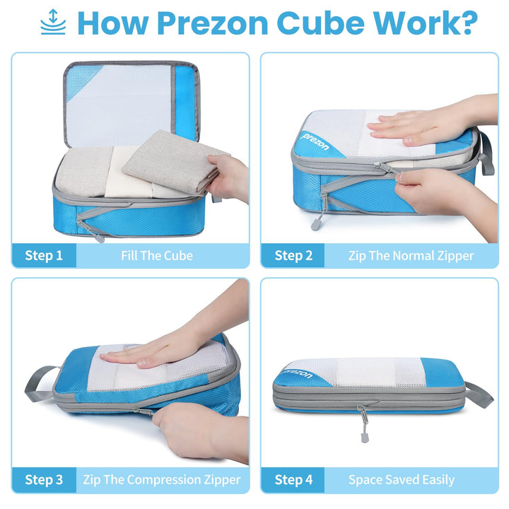 TravelWise Pack & Compress Cube Set - DOKUTRONIX