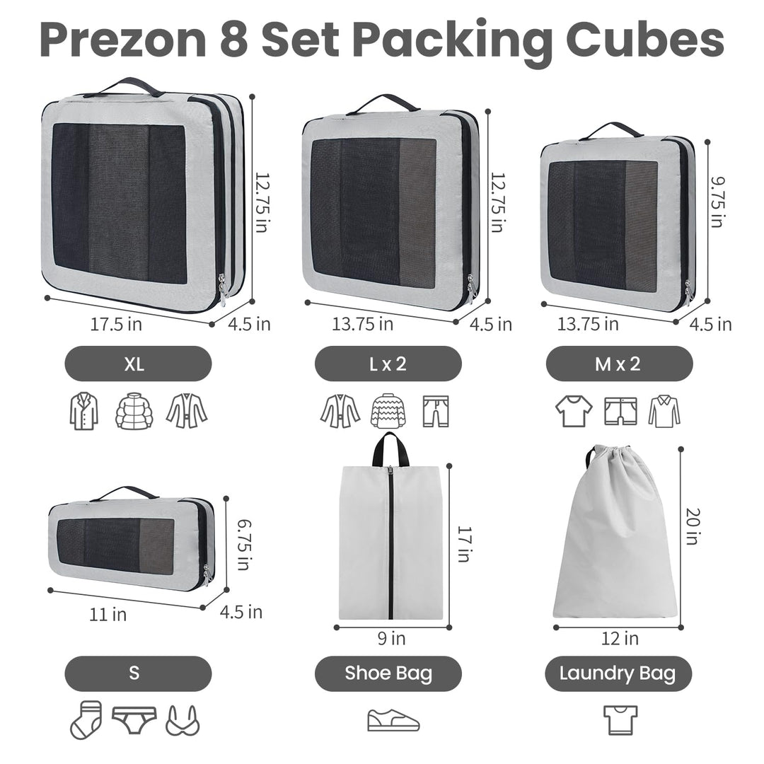 TravelWise Pack & Compress Cube Set - DOKUTRONIX