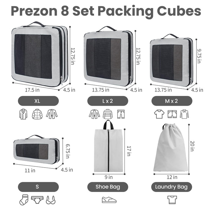 TravelWise Pack & Compress Cube Set - DOKUTRONIX