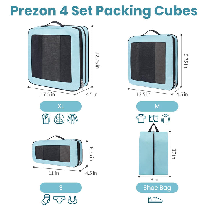 TravelWise Pack & Compress Cube Set - DOKUTRONIX