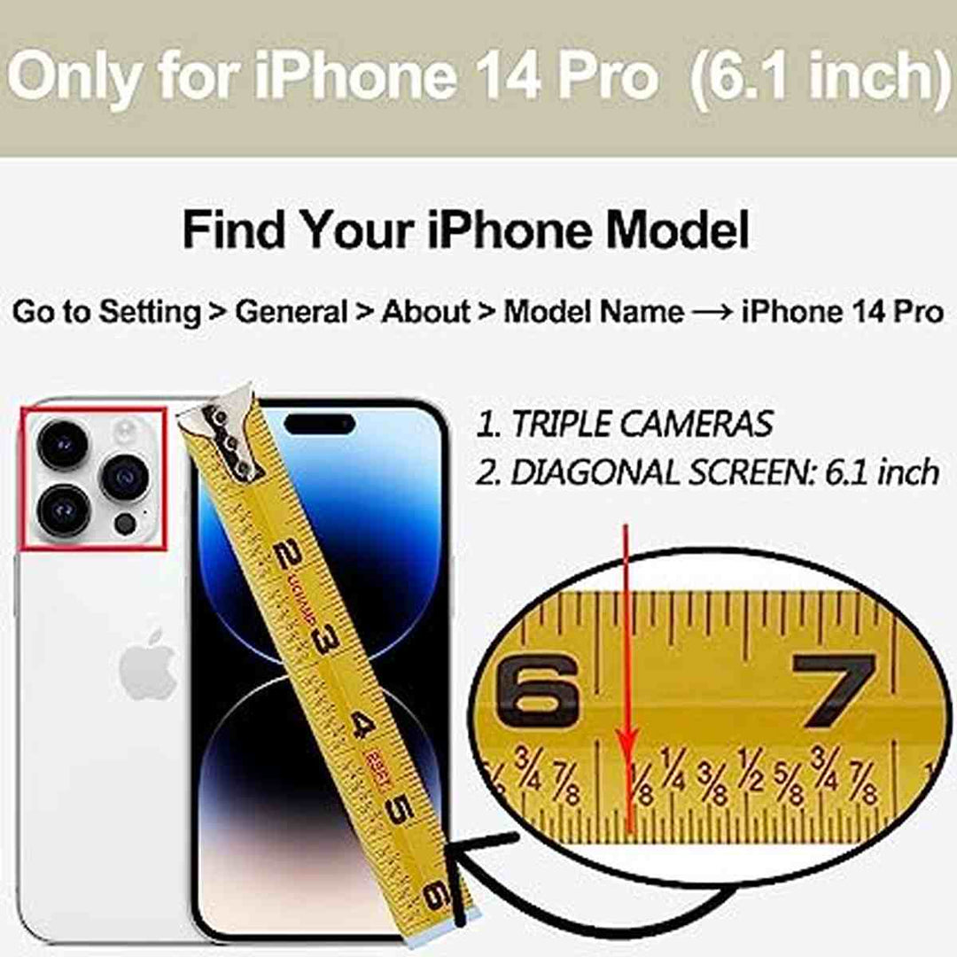RFID Leather Wallet Case for iPhone 14 Pro - DOKUTRONIX