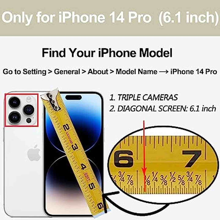 RFID Leather Wallet Case for iPhone 14 Pro - DOKUTRONIX