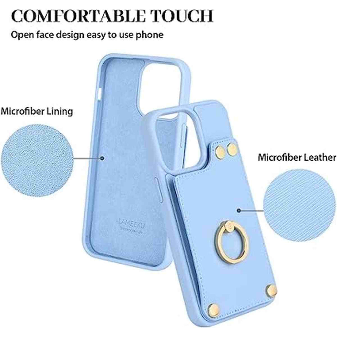 RFID Leather Wallet Case for iPhone 14 Pro - DOKUTRONIX