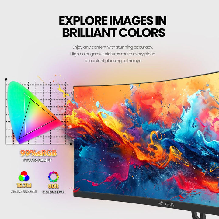 Crua Curve Gaming Monitor - DOKUTRONIX