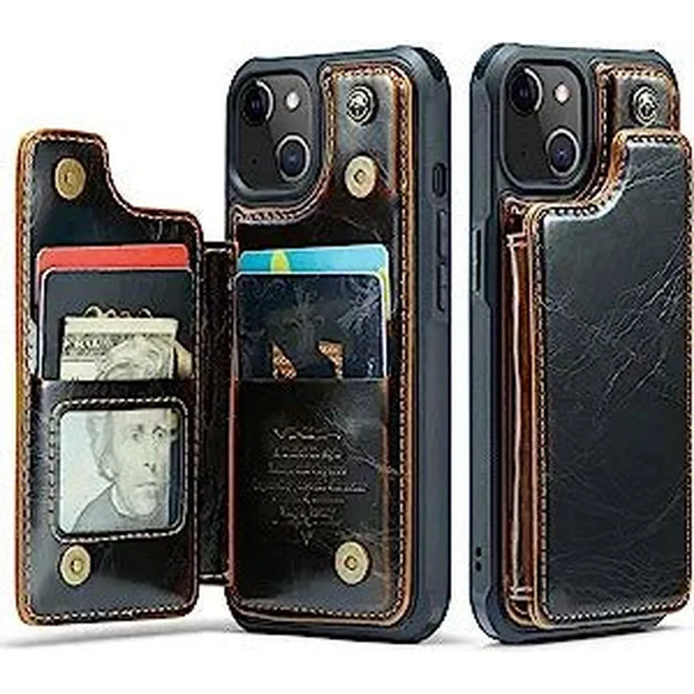iPhone 13 RFID Wallet Case with Card Holder - DOKUTRONIX