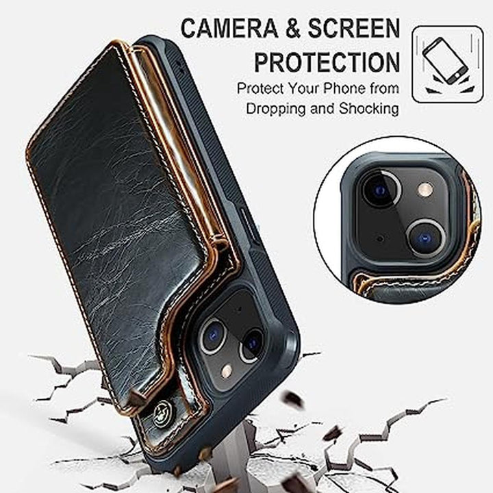 iPhone 13 RFID Wallet Case with Card Holder - DOKUTRONIX