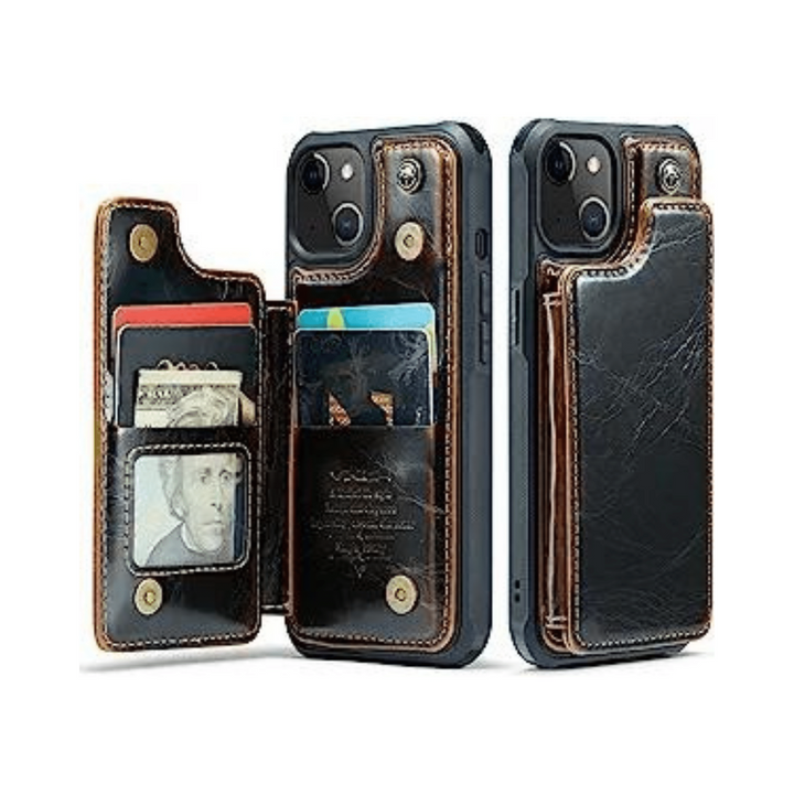 iPhone 13 RFID Wallet Case with Card Holder - DOKUTRONIX