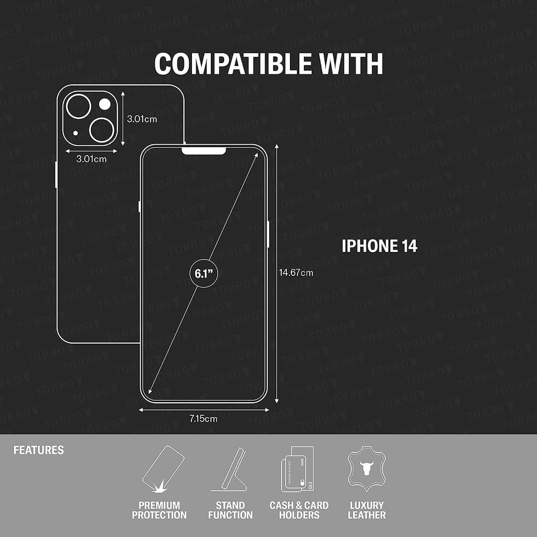 iPhone 14 Luxe Leather Case - DOKUTRONIX
