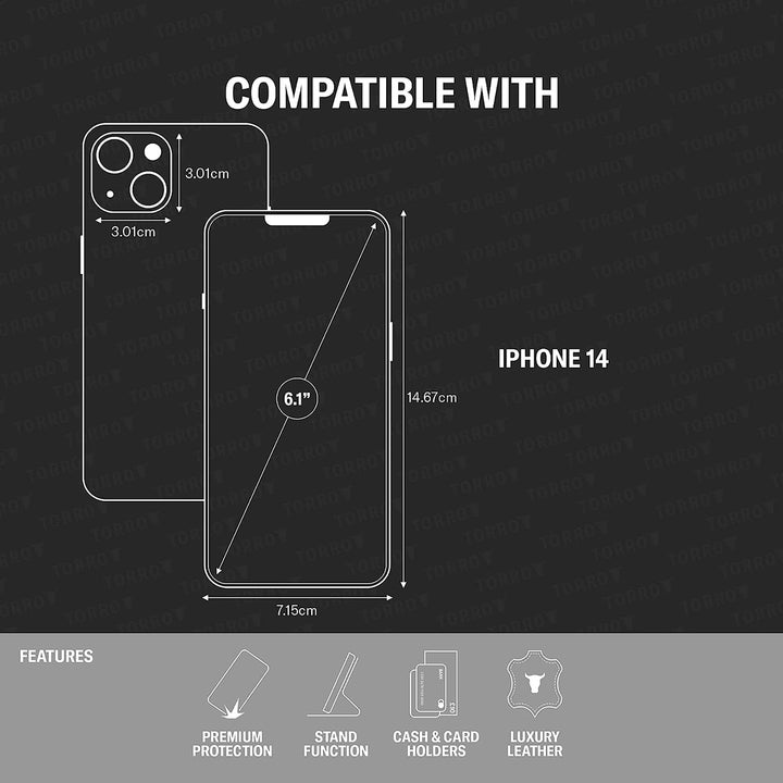 iPhone 14 Luxe Leather Case - DOKUTRONIX
