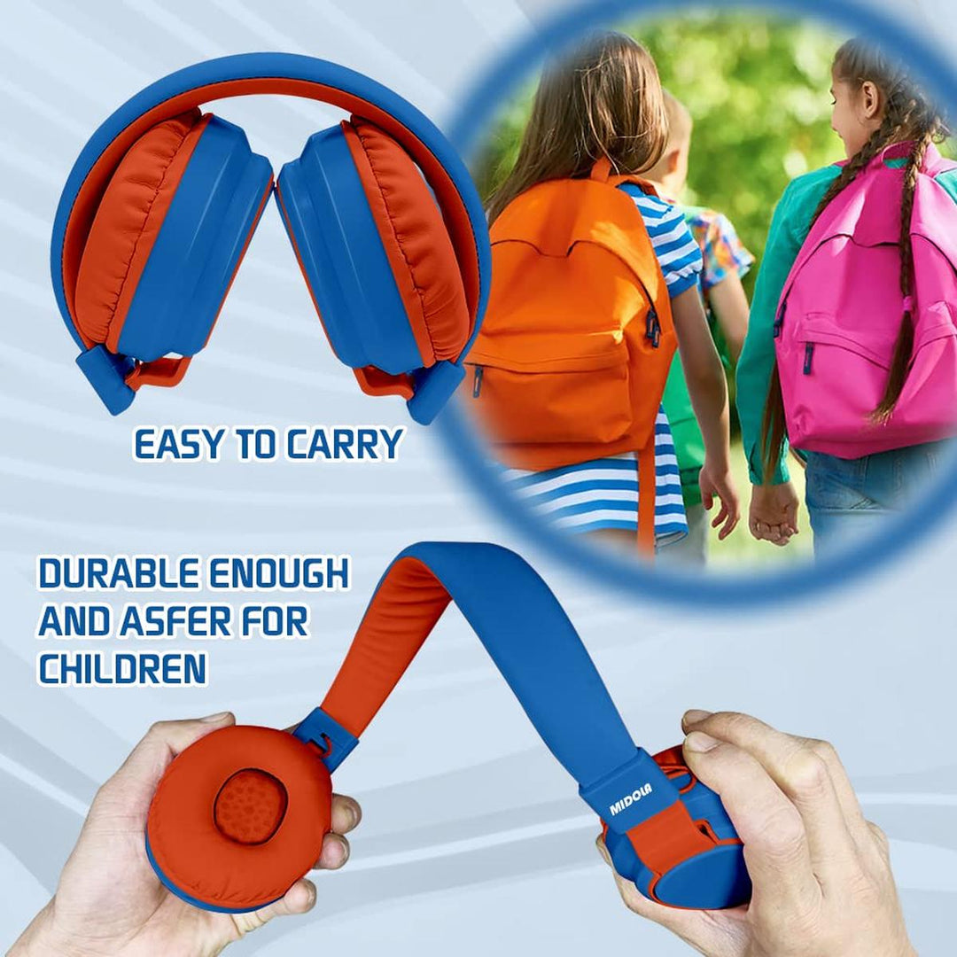 MIDOLA Bluetooth Kids Headphones - Fun & Safe Sound! - DOKUTRONIX