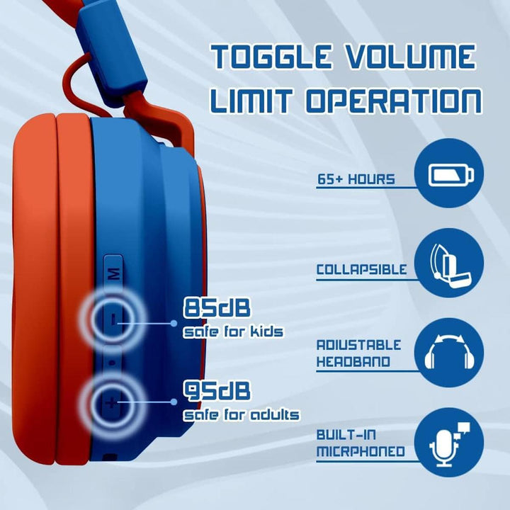 MIDOLA Bluetooth Kids Headphones - Fun & Safe Sound! - DOKUTRONIX