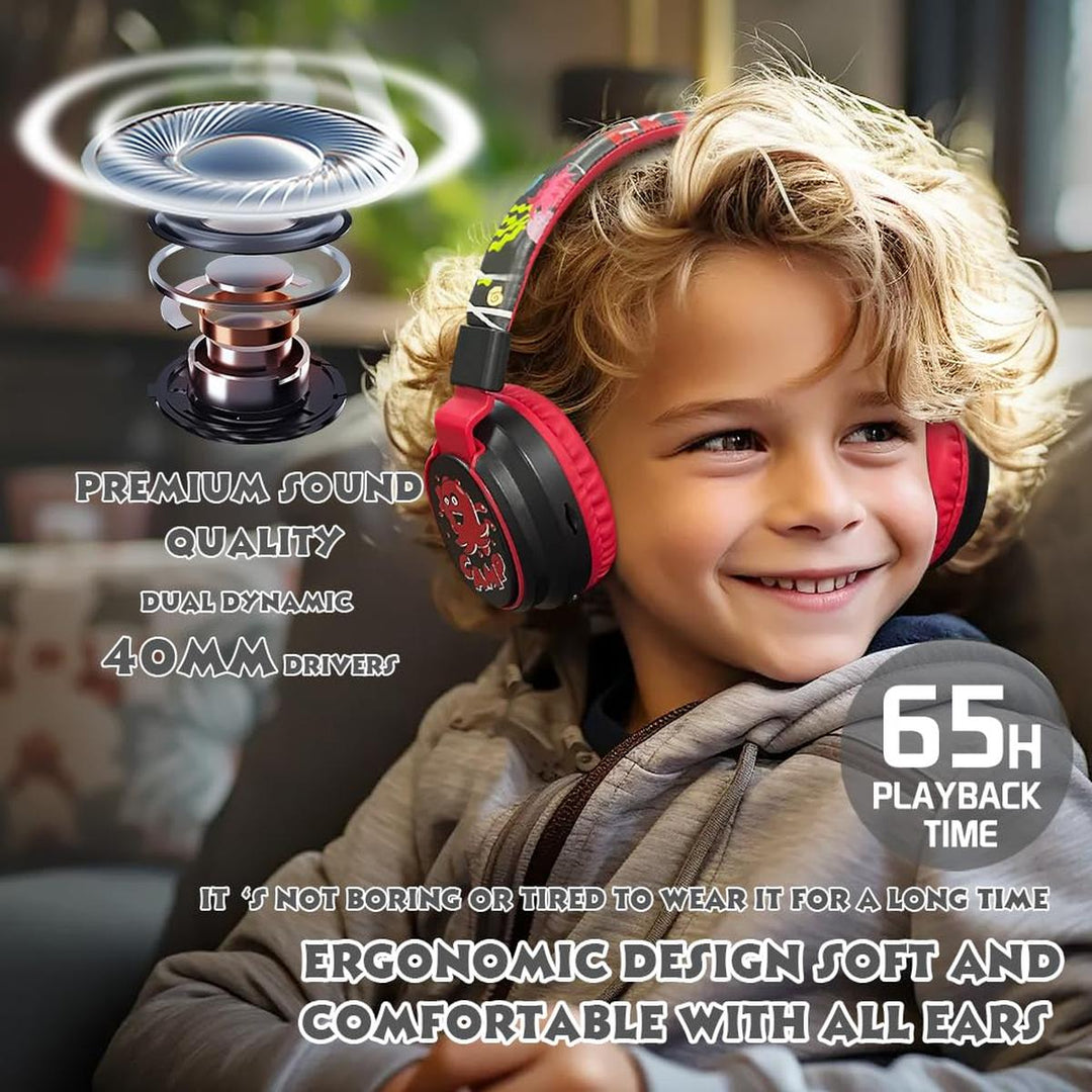 MIDOLA Bluetooth Kids Headphones - Fun & Safe Sound! - DOKUTRONIX