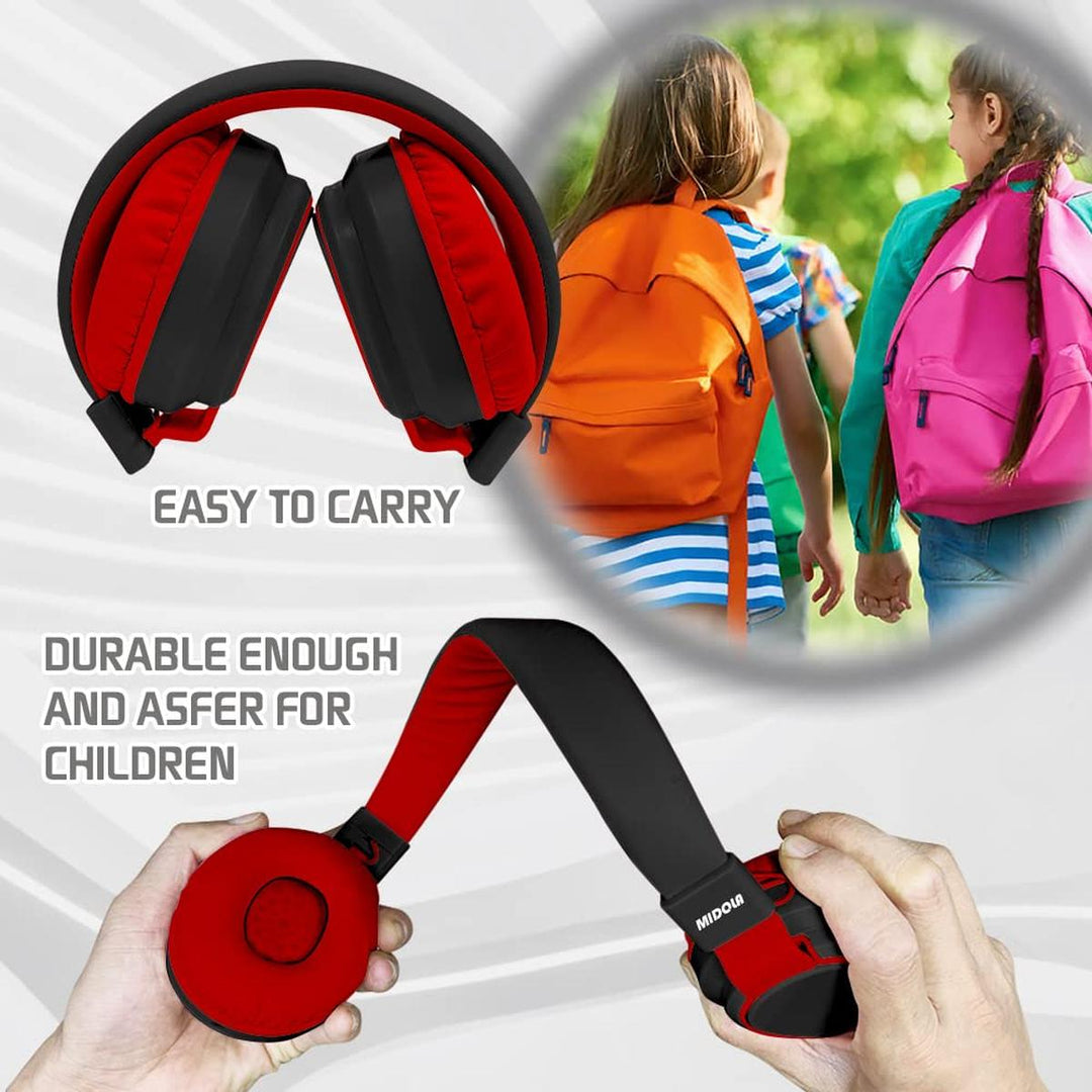 MIDOLA Bluetooth Kids Headphones - Fun & Safe Sound! - DOKUTRONIX