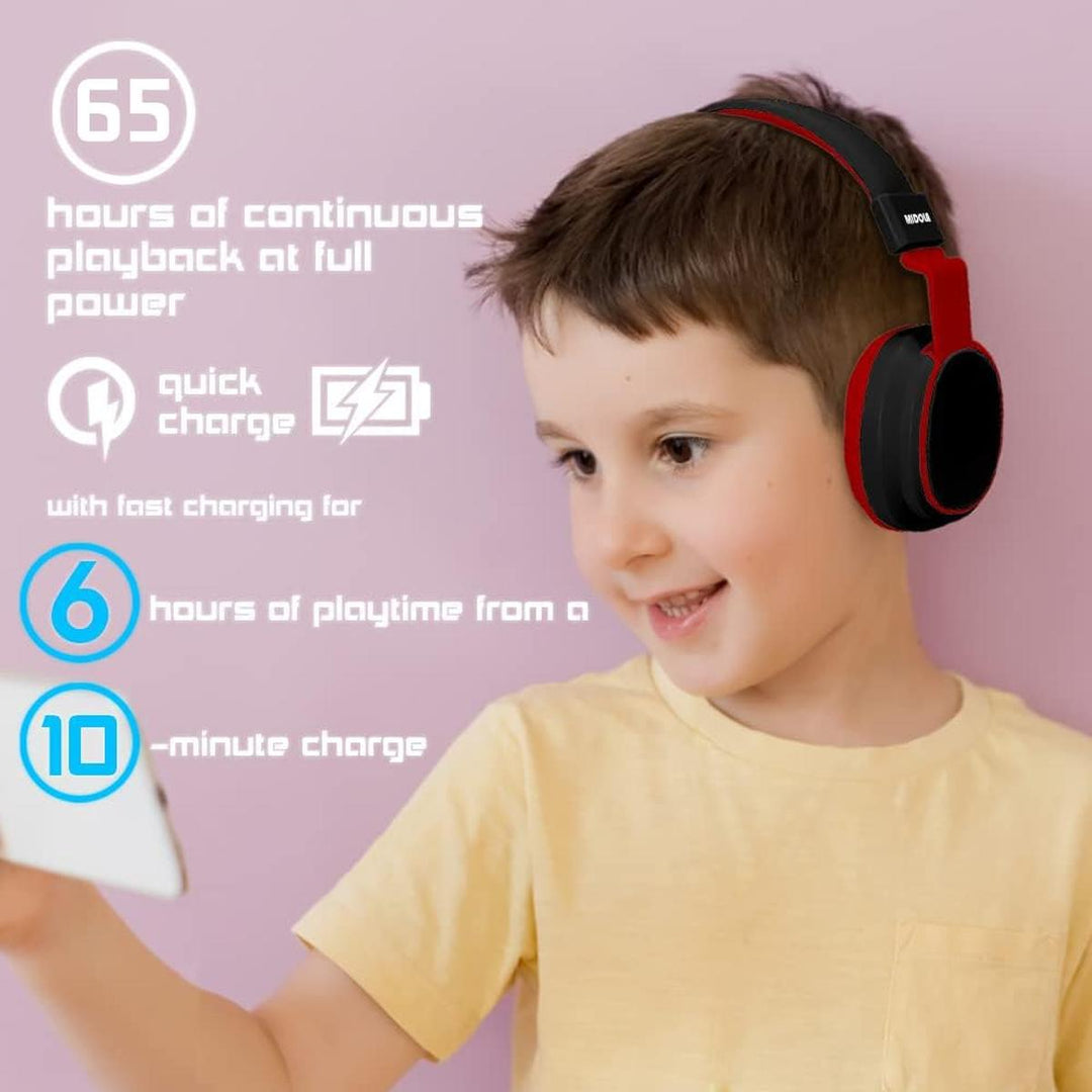 MIDOLA Bluetooth Kids Headphones - Fun & Safe Sound! - DOKUTRONIX