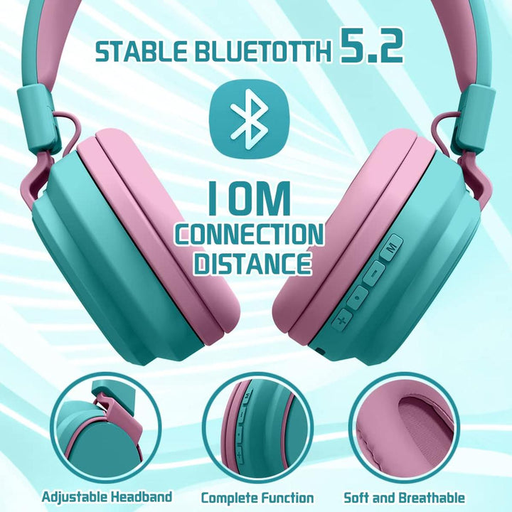 MIDOLA Bluetooth Kids Headphones - Fun & Safe Sound! - DOKUTRONIX