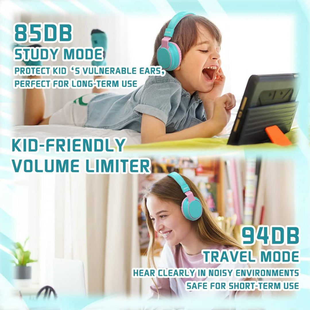 MIDOLA Bluetooth Kids Headphones - Fun & Safe Sound! - DOKUTRONIX